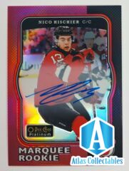 2017-18 O-Pee-Chee Platinum Hockey RED ROOKIE Autograph NICO HISCHIER Auto R-66